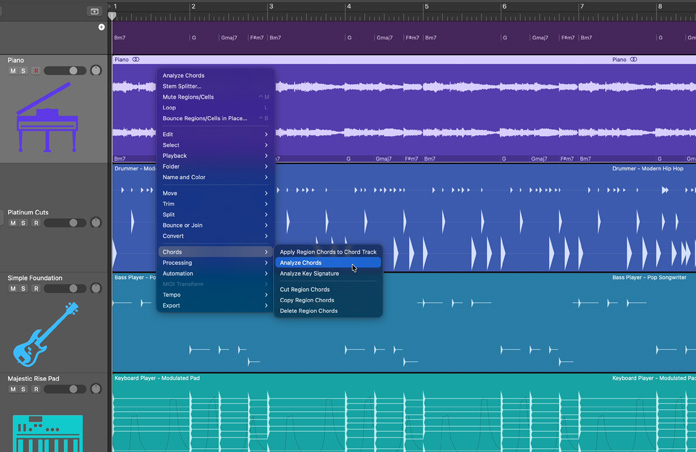 和弦轨道控制项，是将“分析和弦”应用于和弦轨道的工具。