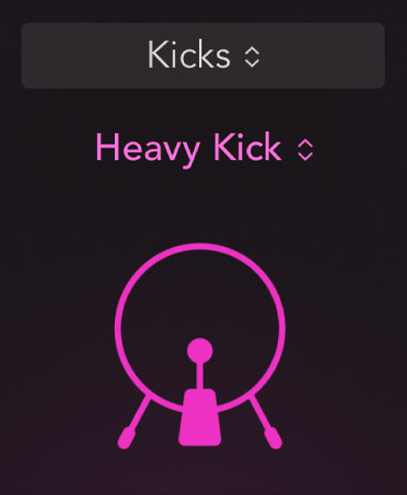 以重低音底鼓为例演示声音塑造控制功能。