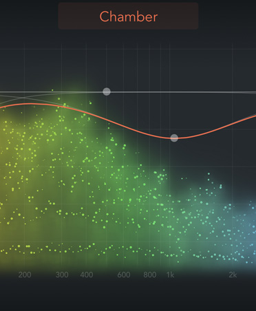 屏幕展示用于调整混响和合成器效果的工具。