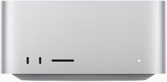 Mac Studio 的正面视图