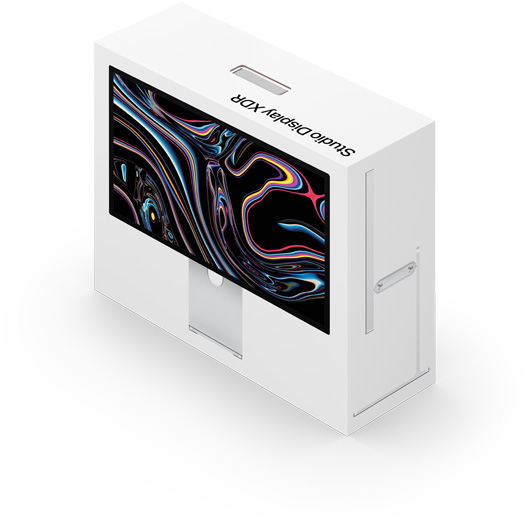 带包装的 Studio Display XDR