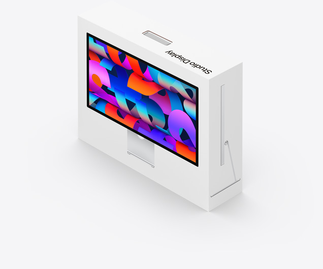 带包装的 Studio Display